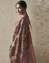 sophisticated lavender viscose dola jacquard designer party wear heavy salwar suit collection with lavender santoon rt8850-184470 Back View